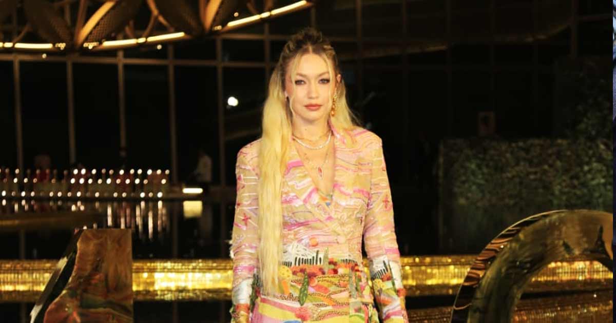 Gigi Hadid Turns Heads As She Attends NMACC Event In A MultiColoured Co-ord Set