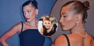 Hailey Bieber Pays A Homage To Audrey Hepburn With Her Classic Vintage Black Dress & Sleek Bun & Well, Diamonds - They Truly Are A Girl’s Best Friend, See Pics Inside!