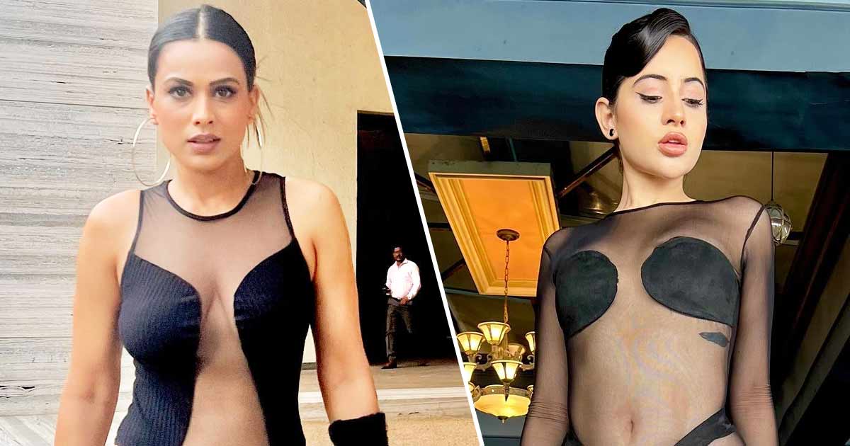 Nia Sharma or Uorfi Javed - Who Looked S*xier In The Black Semi-Sheer Outfit? Netizens Compare Them Both!