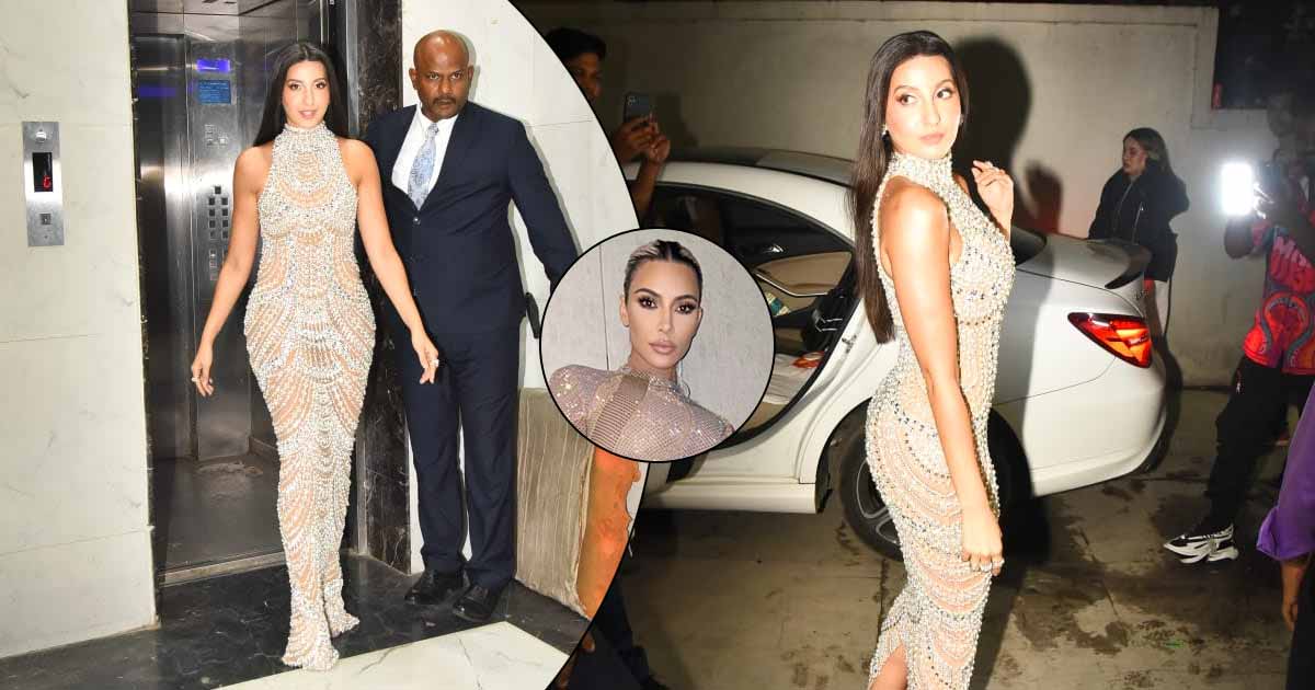 Nora Fatehi Turns Heads In A Blinding Sheer Embellished Body Hugging Gown But Fails To Impress The Online Fashion Police