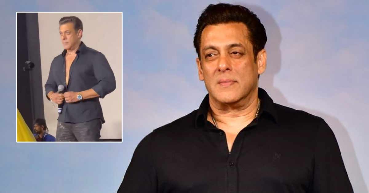 Salman Khan Strips His Shirt To Present His Abs Proudly owning The Trolls Over Faux VFX Physique Accusations At Kisi Ka Bhai Kisi Ki Jaan Trailer Launch, Says “Tumko Lagta Hai VFX Hota Hai…”