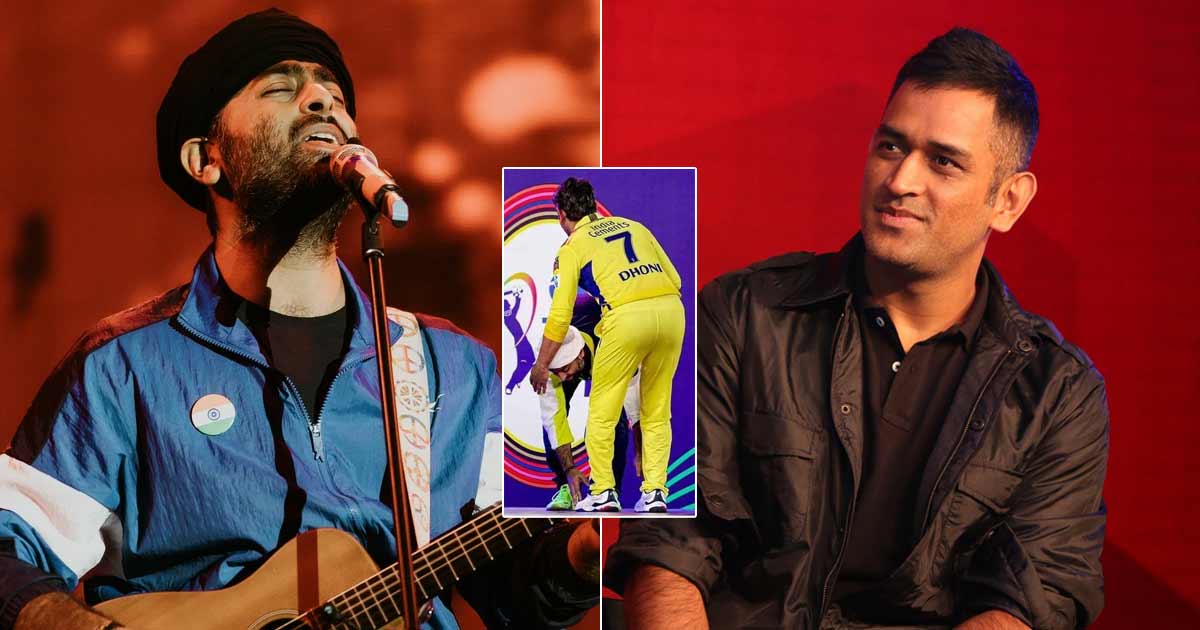Singer Arijit Singh Quickly Broke The Internet With His Heartwarming Gesture When He Met MS Dhoni During IPL 2023 Opening Ceremony