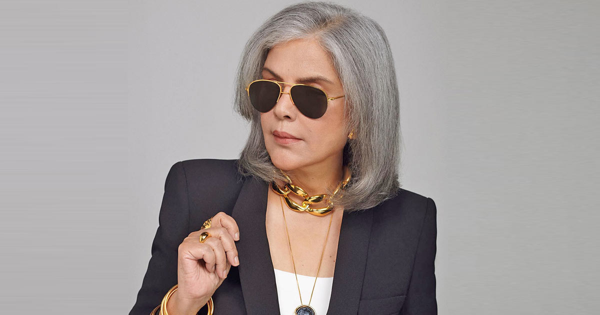 Zeenat Aman Gives Away Boss Lady Vibes At 71 In A Classy Pantsuit & Jewellery