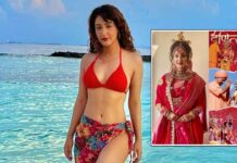 Actress Shivya Pathania, who was worshipped by PM Narendra Modi in Ayodhya as Sita, turns on the heat in a red bikini, looks absolutely hot