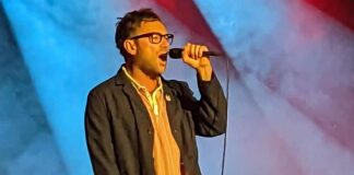 Damon Albarn 'blows out' tooth on stage