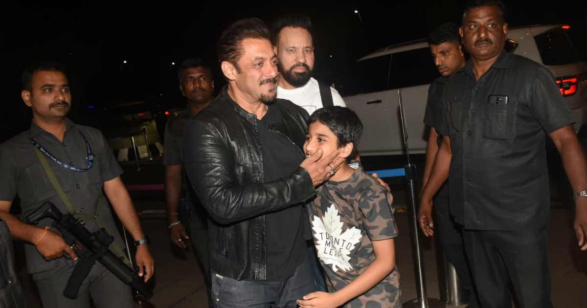 Salman Khan Debuts A Smashing Anchor Beard Look, Wins The Internet By Hugging A Kid While On His Way To Airport – Watch