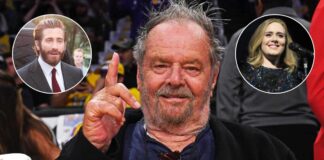 Jack Nicholson steps out courtside again