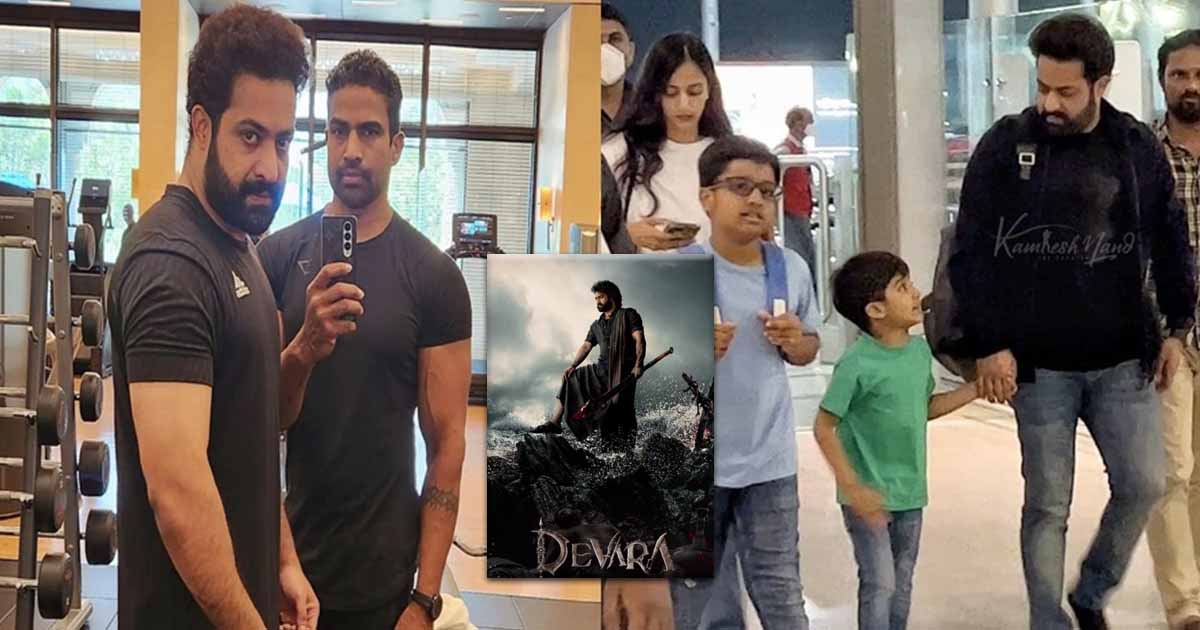 Jr NTR Jets Off For Vacation With family, But Makes Time To Stay Stay In Check – Pic Inside