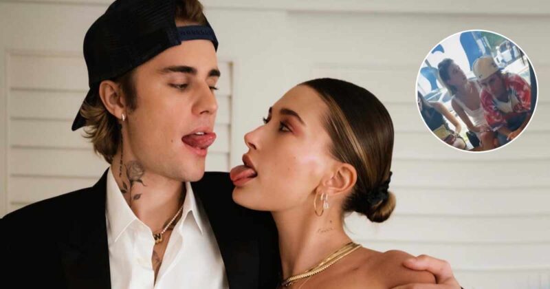 Justin Bieber & Hailey Bieber Fan Ends Up Spilling Coffee While ...
