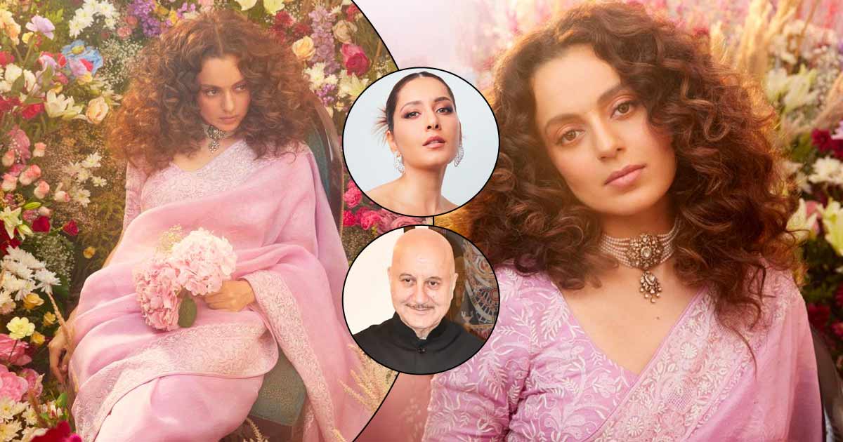 Kangana Ranaut looked dreamy in a traditional Sari-Mrunal to Raashi Khanna and Anupam Kher all praises for her surreal look