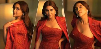 Krystle D’Souza Adds Spice To Her Fashion Game In Scarlet Red Ensemble Showing Off Her B**bs & Thighs – We Can Feel The Heat!