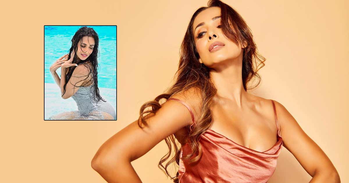 Malaika Arora Goes Sensuous In The Pool In A Sheer Metallic Gown With A Deep-Plunging Neckline, Netizens Are Mesmerised With Her Strikes As They Say “Koi Kahega Ye 46 Ki Hai?”