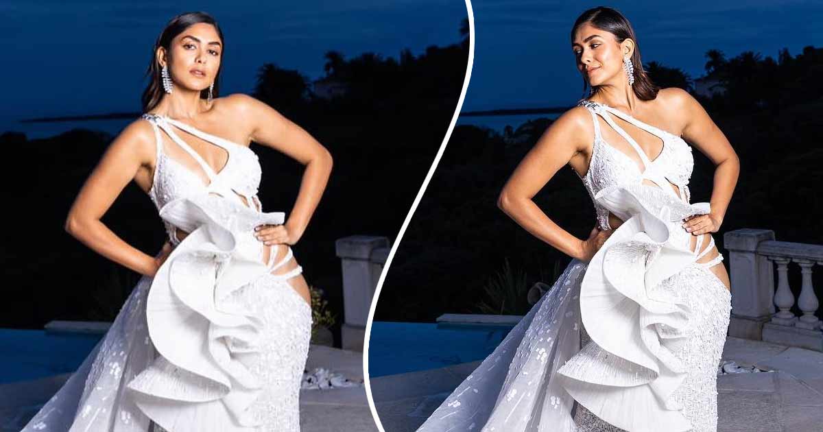 Mrunal Thakur Dons Ethereal White Minimize-Out Robe By Falguni & Shane Peacock For Her Closing Pink Carpet Look, Leaving Onlookers In Full Awe – See Pics!