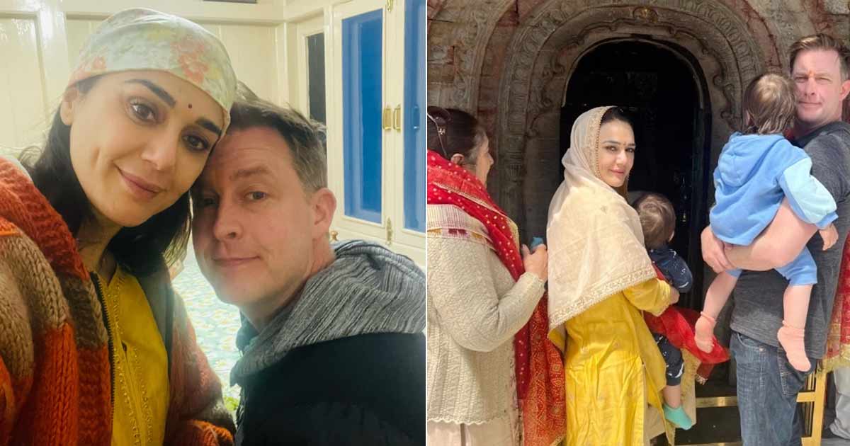 Preity Zinta & Hubby Gene Goodenough Take Their Twins To Hateshwari Mata Temple In Shimla