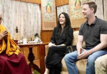 Preity Zinta, husband Gene Goodenough get clicked with Dalai Lama