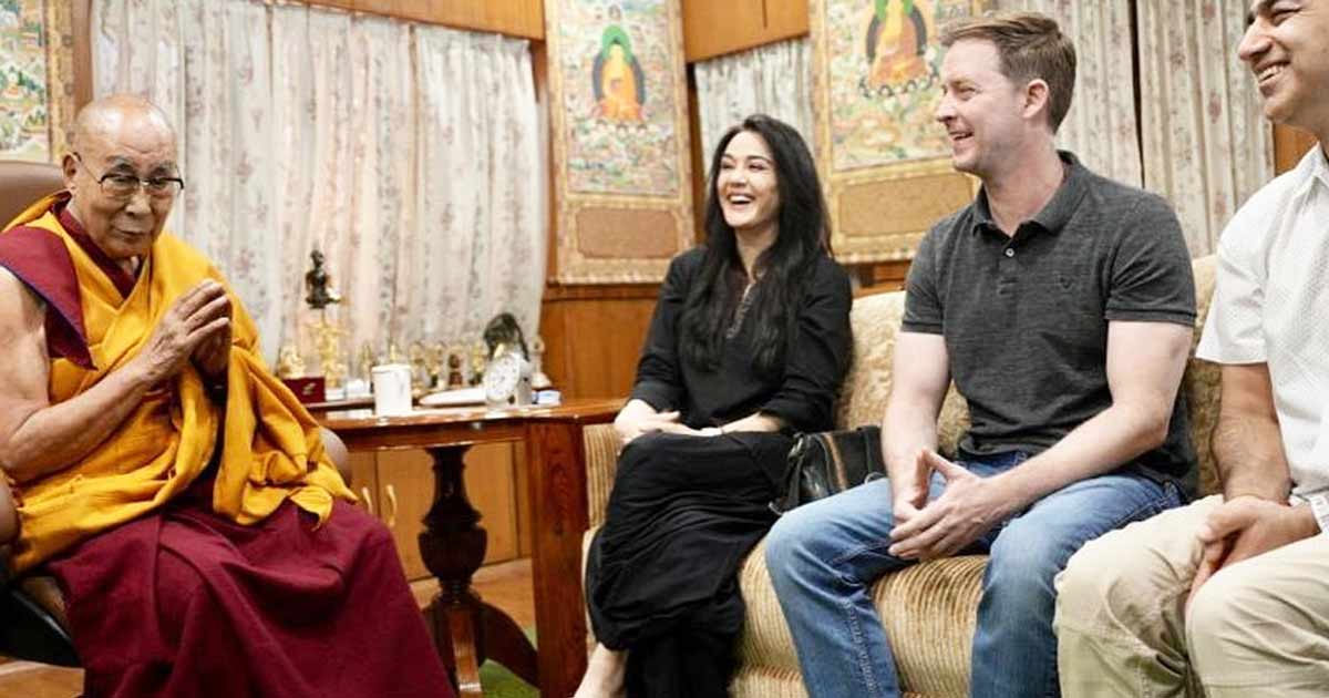 Preity Zinta, husband Gene Goodenough get clicked with Dalai Lama