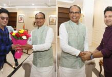 Producer Bhushan Kumar & Dialogue Writer Manoj Muntashir Meet The Honourable Chief Minister & Home Minister Of Madhya Pradesh
