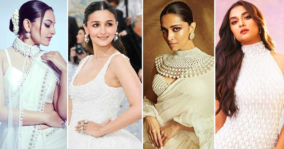 Pure elegance: From Alia Bhatt to Deepika Padukone, actresses stunned everyone in white pearl-adorned dresses