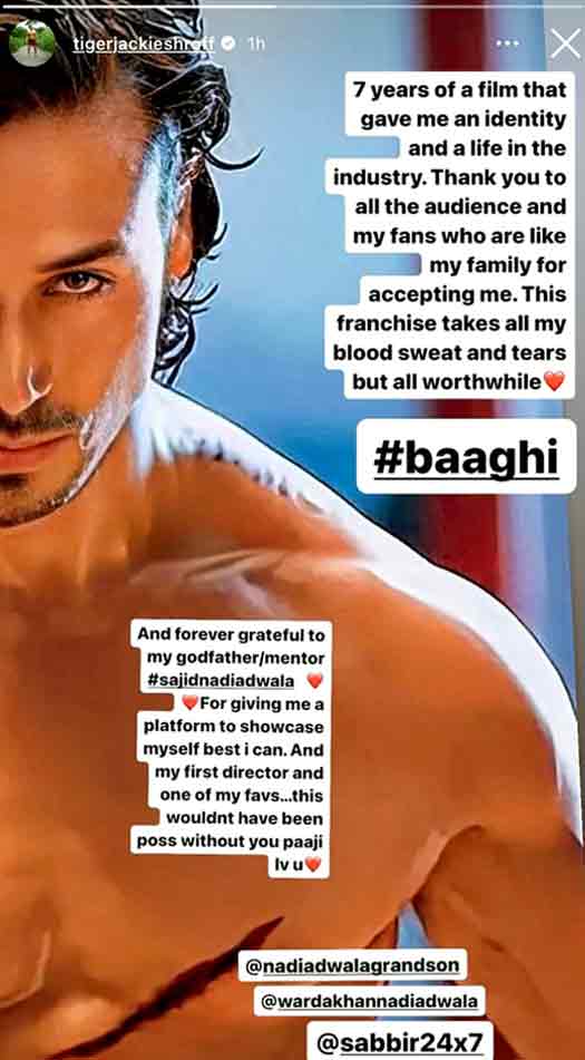 Tiger on 7 years of 'Baaghi': It gave me an identity & a life in the industry