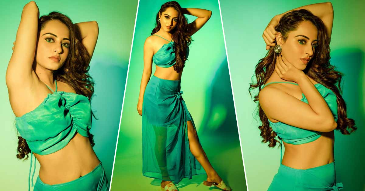 Niyati Fatnani Slays The Summer Fashion Game In These Trowback Pictures Of Her In A S*xy Green Midriff-Showing Ensemble