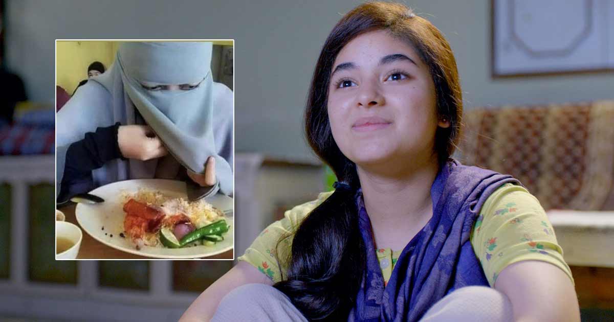 Zaira Wasim Slams A User Questioning Woman Eating While Wearing Her Niqab!