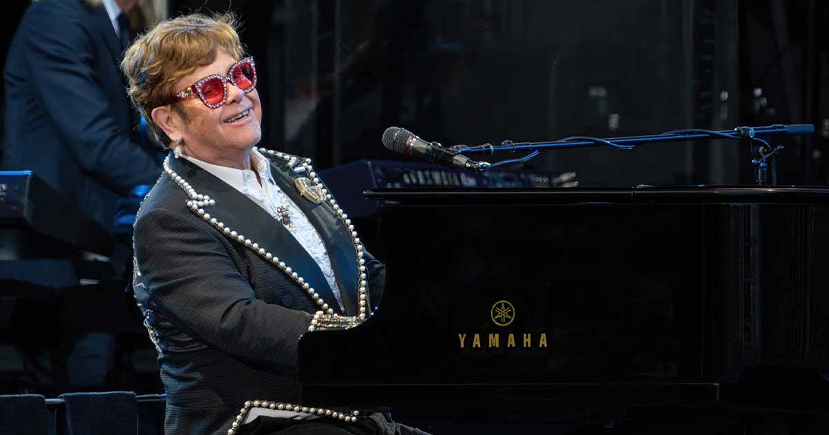 Sir Elton John feels 'exposed' if he performs without glasses
