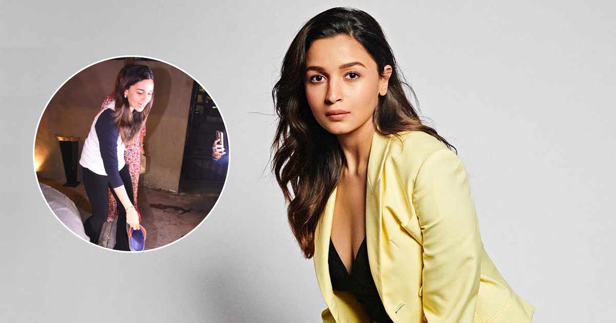 Alia Bhatt Picking Up Paparazzi's 'Chappal' Receives Mixed Reactions From Netizens – Watch