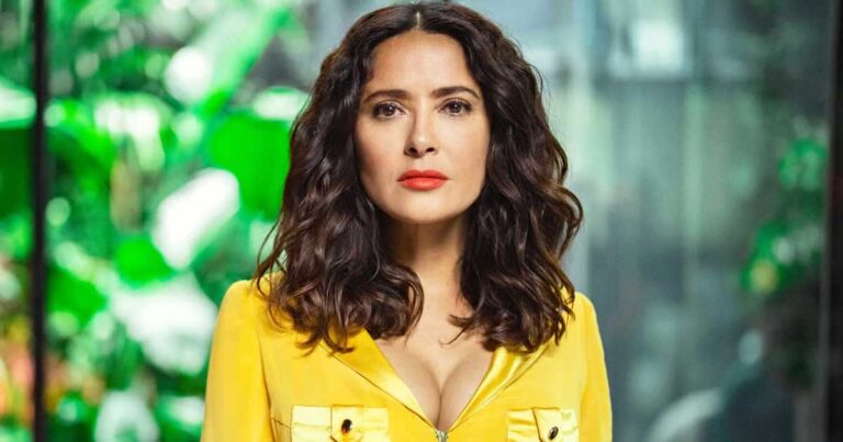 Salma Hayek Puts Her Busty Assets S Xy Curves On Display As She Slips Into Bikini Celebrates