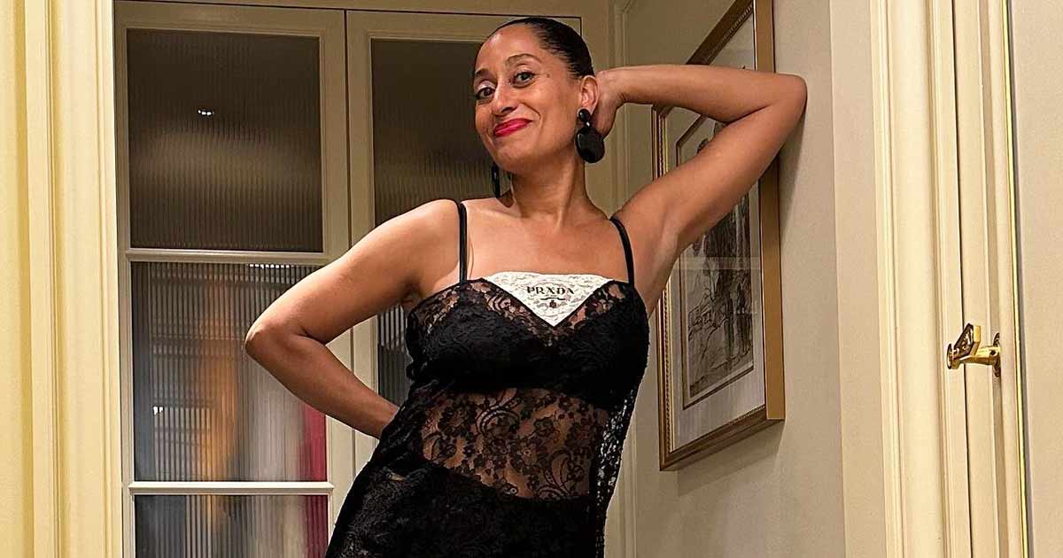 Tracee Ellis Ross Stuns In A Sheer Lace Gown Giving A Perfect Peek To Her S*xy Lingerie