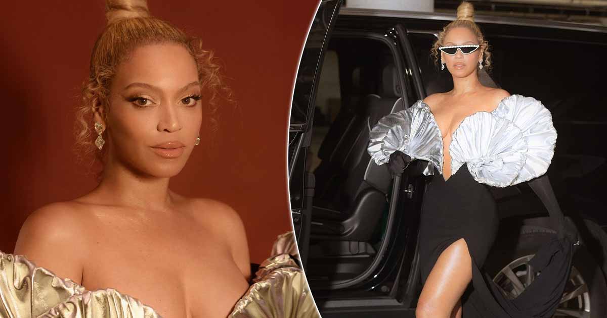 When Beyonce Donned A Black & Silver Gown WIth The Most Plunging Neckline Ever