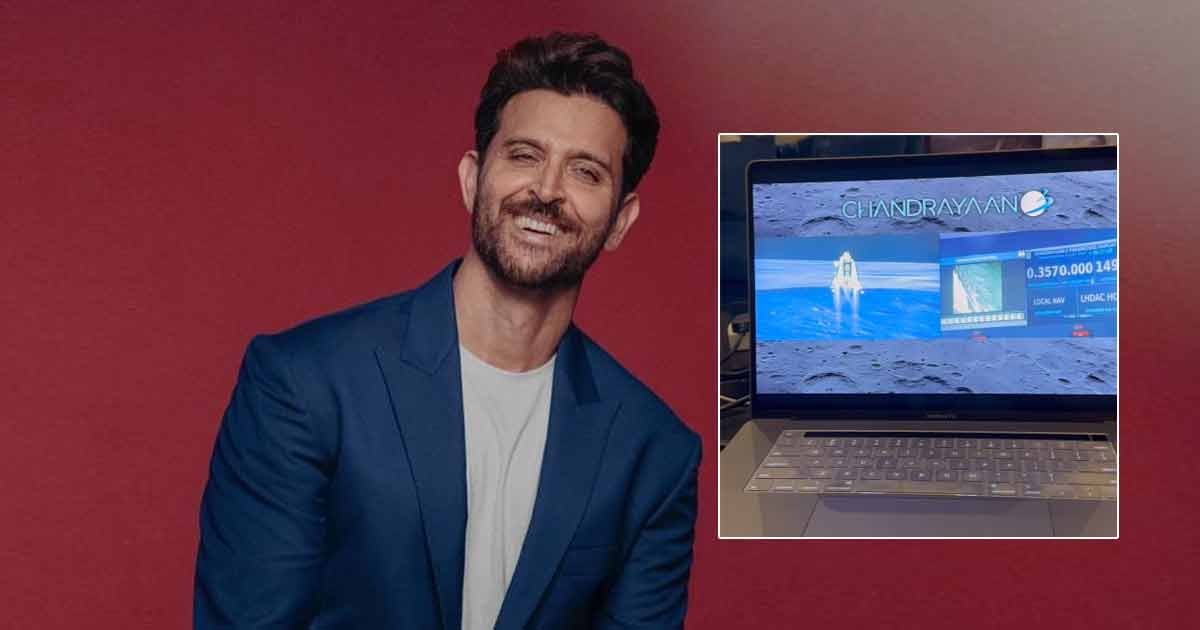 Hrithik Roshan 'Stopped All Work' On His Upcoming Biggie 'Fighter' In Studio To Watch Chandrayaan-3 Landing - Watch