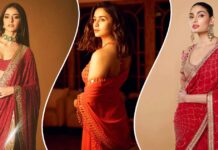 Bollywood Divas From Alia Bhatt To Ananya Panday Made A Stunning Runaway Giving Major Karwachauth Fashion Inspo For Us!