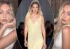 Gigi Hadid Wears A S*xy White Pantsuit & Flaunts Her Navel As She Attends The Launch Event In Milan