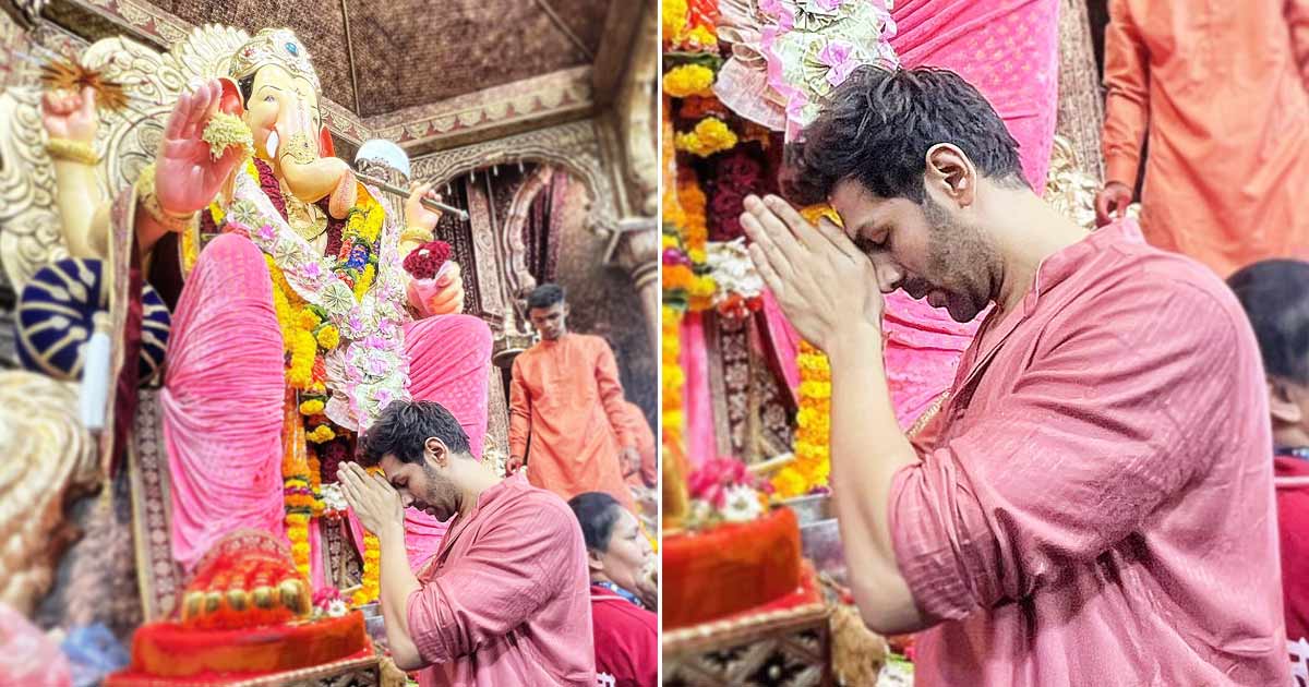 Kartik Aaryan Visits Lalbaugcha Raja On The First Day Of Ganpati Festival, Seeks Bappa's Blessings