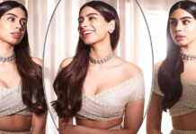 Khushi Kapoor Just Served Major Bridesmaid Inspo In Sequined Lehenga & It Might Be The 'It' Look Of This Wedding Season