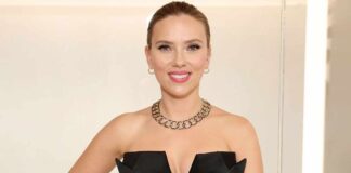 Scarlett Johansson Takes The Little Black Dress Game To Another Level In A Crisscross Halterneck Outfit With Keyhole Cutout