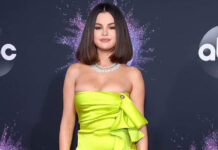Selena Gomez Channels Her Inner Leopardess In A Full-Sleeved Printed Dress
