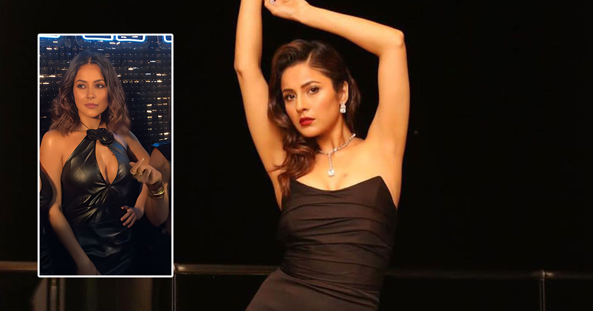 Shehnaaz Gill Gets Trolled As She Pops Champagne Wearing A Little Black Leather Dress With Deep Cleav*ge, Netizens Say “She Changed Fully”