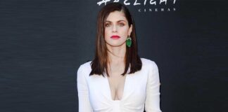 When Alexandra Daddario Exposed A Good Part Of Her Side B**b In A Semi-Sheer Neon Pink Monokini
