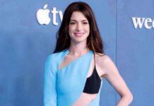 Anne Hathaway Serves Her 'Devil Wears Prada' Vibes By Giving A Twist To Corsetry Ensemble & Putting In A Half-Denim, Half-Pantsuit Look