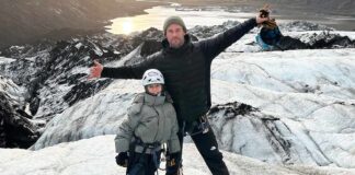 Chris Hemsworth rides ATVs and ponies in Iceland