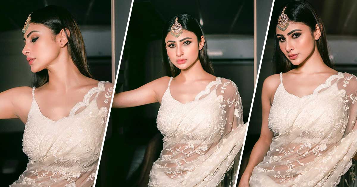 Mouni Roy Decks Up In White Looking Like A True Blue Bhansali Heroine, & You Can Bookmark Her Traditional Fit For Navratri Pooja!
