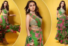 Tejasswi Prakash Makes Fans Go Gaga Over Her Ethnic Look, Serving A 10/10 Look As She Redefines Ruffle Saree - Check Out!