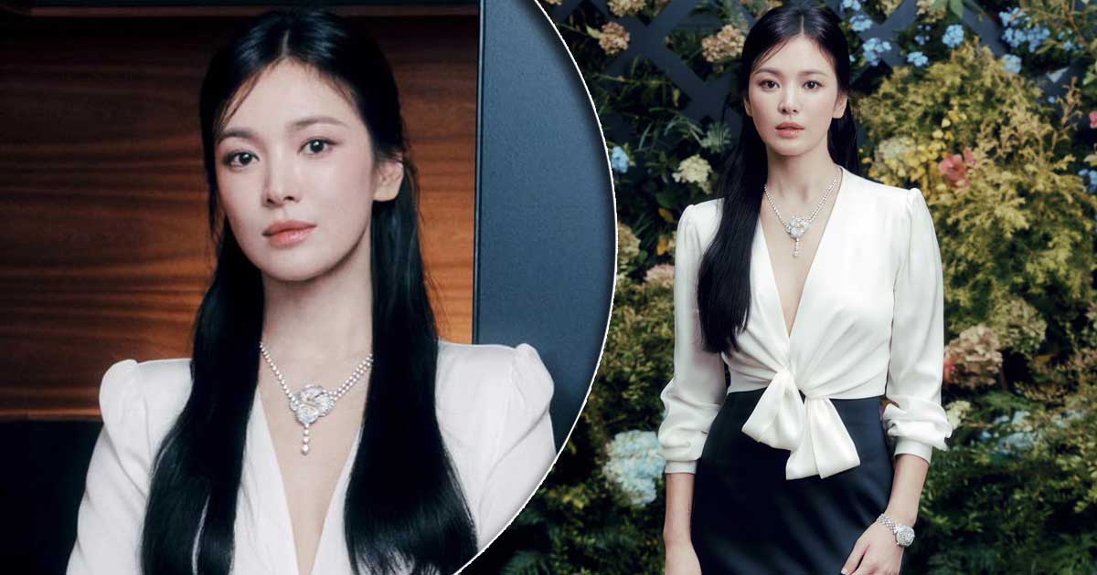 The Glory Star Song Hye Kyo Makes A Head-Turning Appearance In A Stunning Black & White Ensemble, Radiating That Korean Glass Skin Glow!