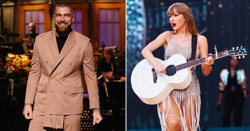 Travis Kelce Finally Reacts To Pushing Taylor Swift's Security Guard To ...