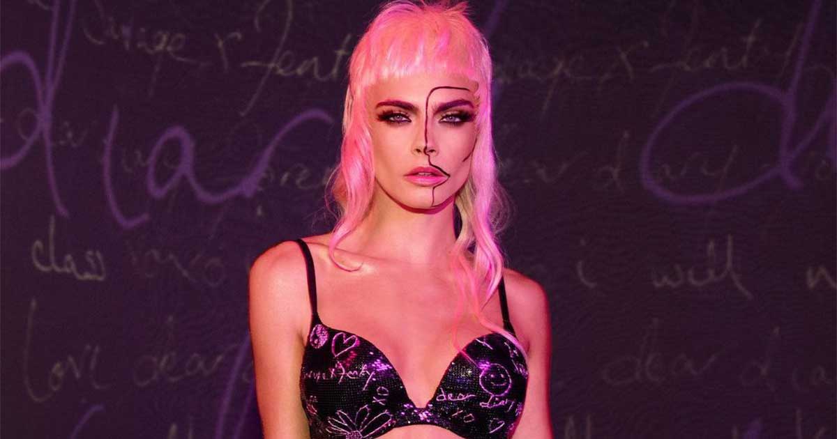 When Cara Delevingne Was Less An Angel & More A Hot Devil, Flaunting Her Curves In A 100% NSFW Black Lingerie On The Victoria's Secret Runway