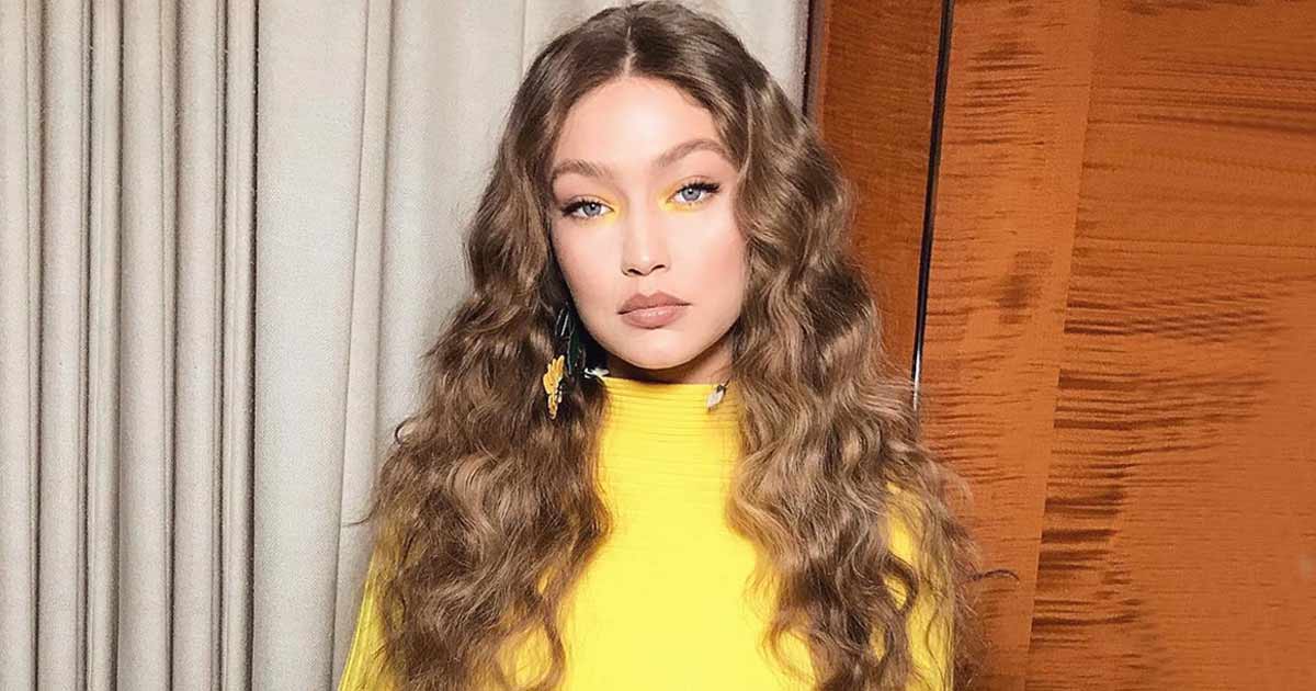 Gigi Hadid In Yellow Jumper On The Streets Of Paris