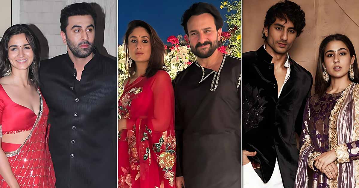 Kareena Kapoor Khan-Saif Ali Khan Redefine Their Regality With Exquisite Outfits For Diwali Bash: Alia Bhatt-Ranbir Kapoor & Sara-Ibrahim Bring Glamor In Ethnic Elegance!