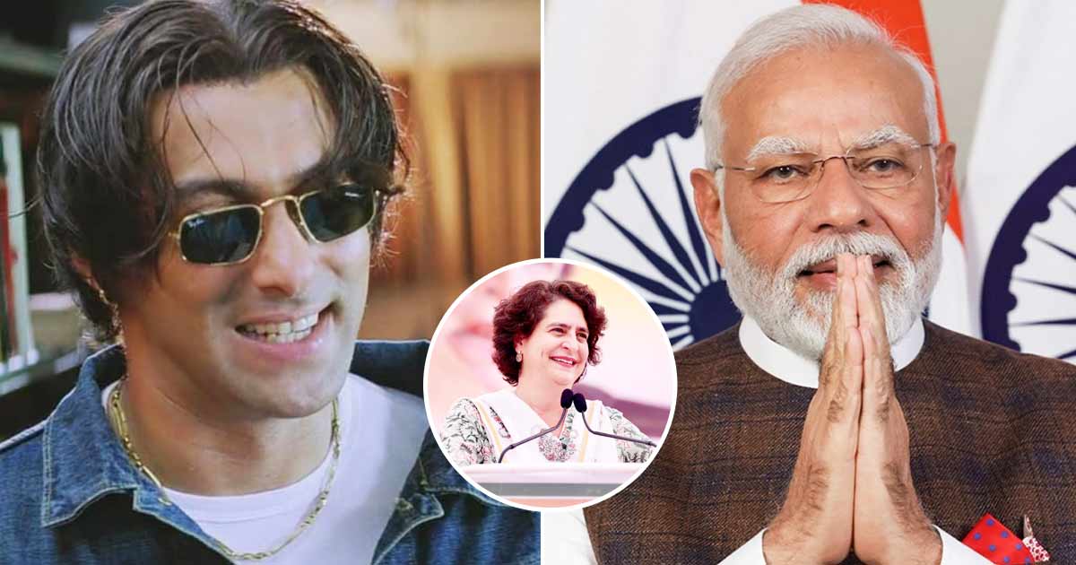 PM Modi's Movie About Him should be called Tere Naam "Salman Khan always cries from start to finish" Priyanka Gandhi Says In Her Speech
