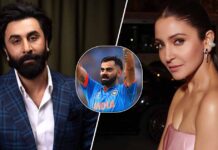 Ranbir Kapoor Stares At Anushka Sharma As She Blows Flying Kisses To Virat Kohli At India VS New Zealand World Cup Match - See Viral Pic